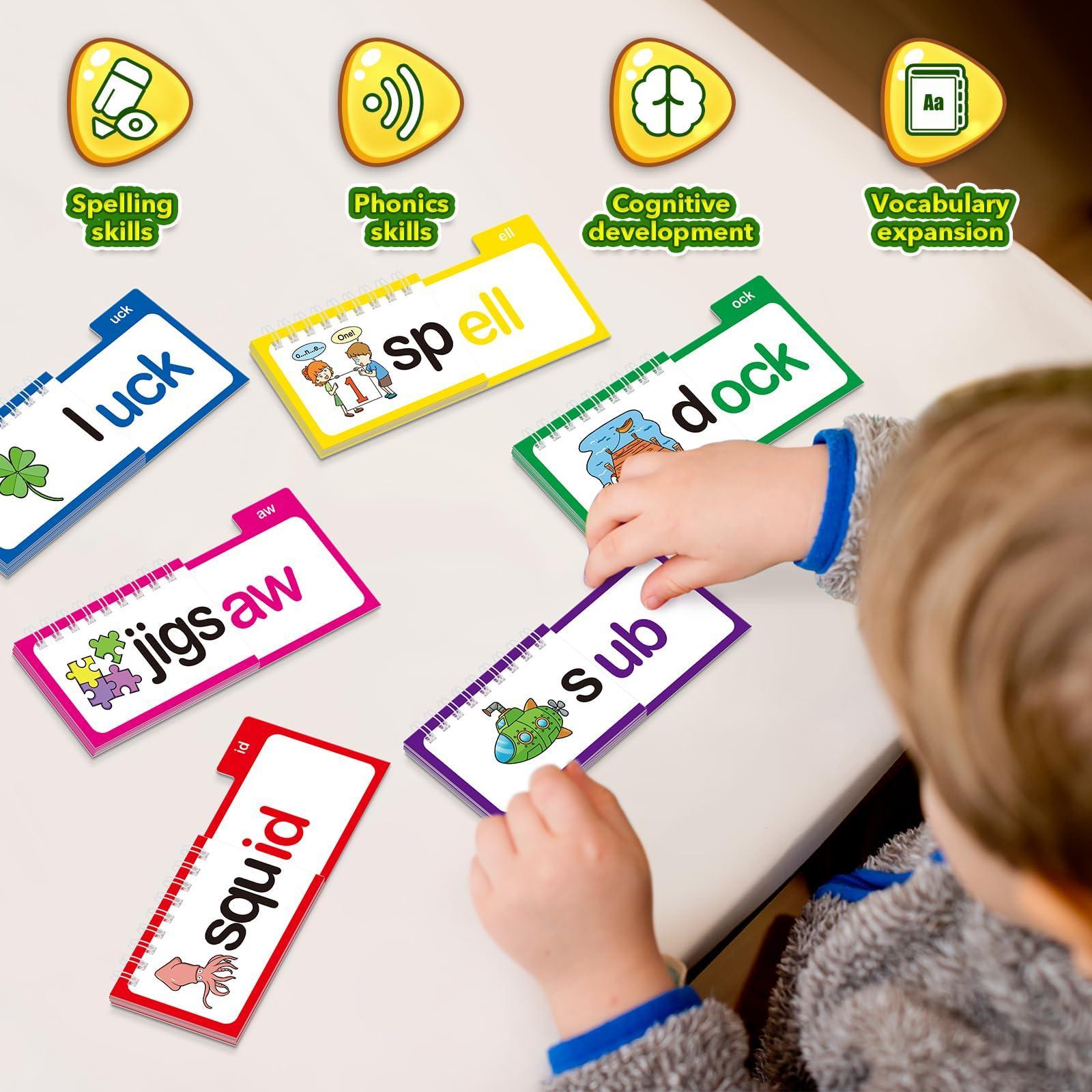 Phonics Card Game - Keluarga Kata-Kata Mengenal Pola Alat Edukasi