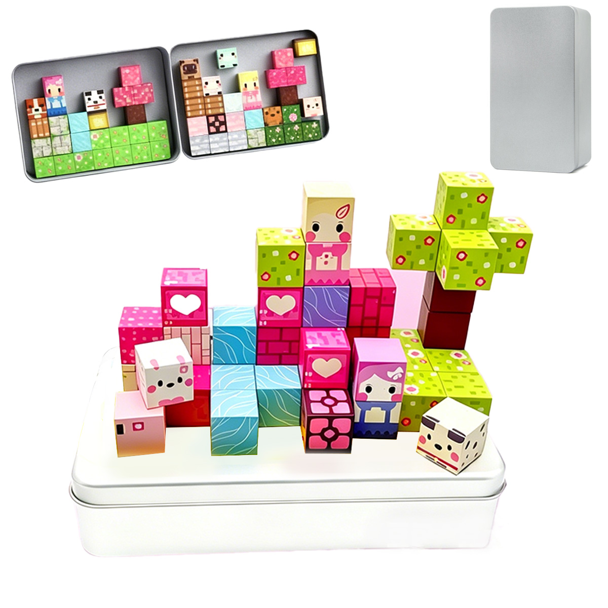Kids Education World - Mainan Blok Bangunan Magnetik Batu Bata