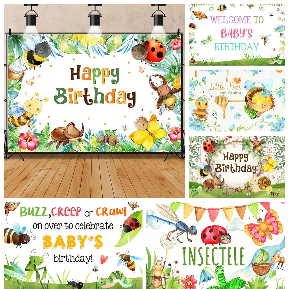 Background For Kids Education - Pesta Serangga Kartun Pendidikan Dini Latar