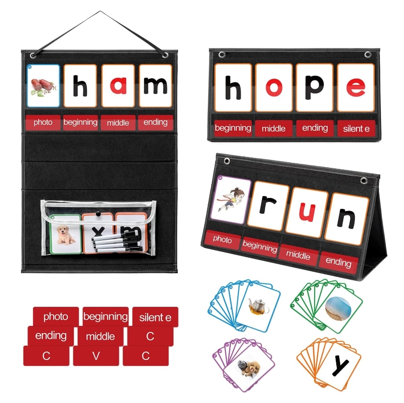 Phonics Card Game - Bagan Saku Bangunan Kata CVC dengan