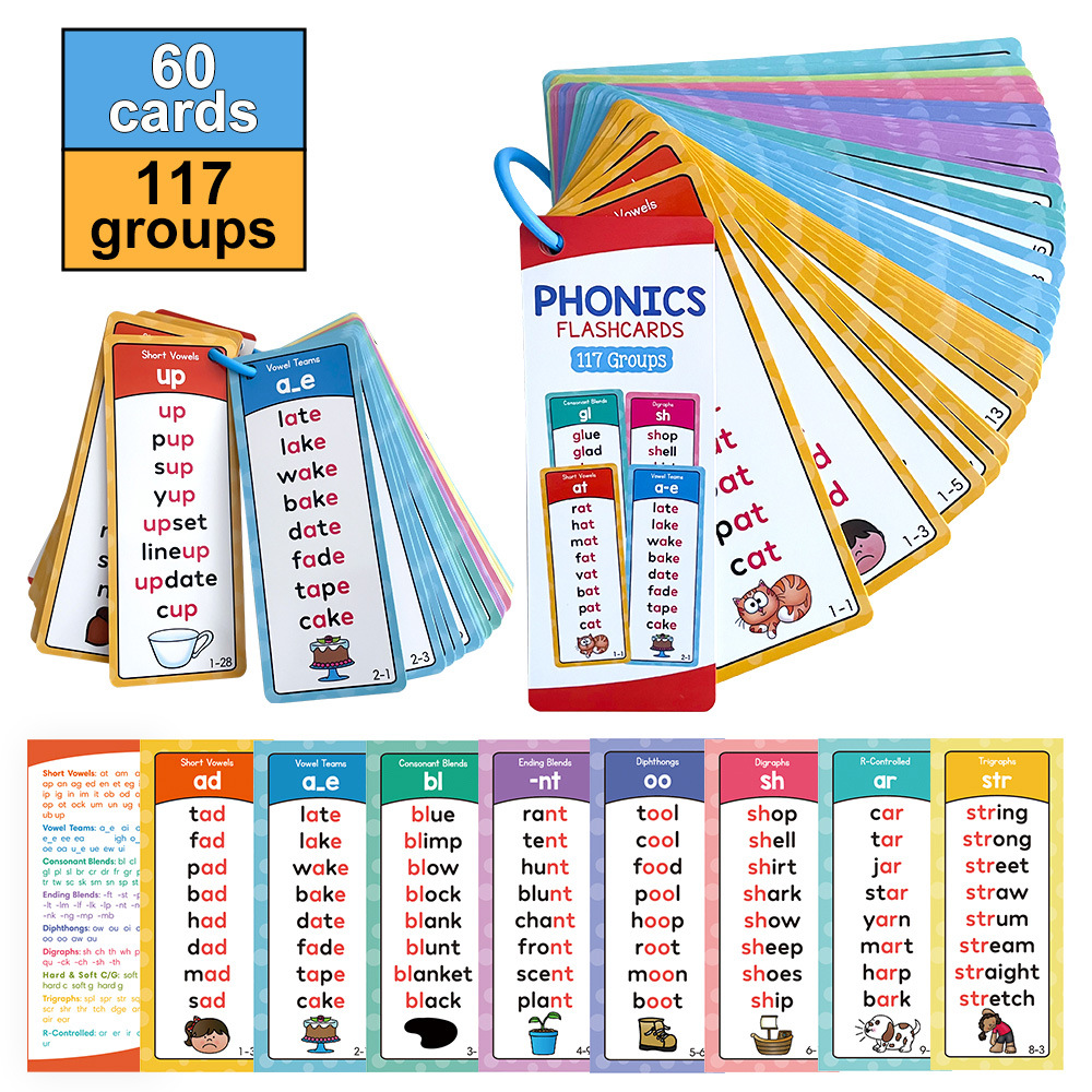 Phonics Card Game - Kartu Belajar Anak-Anak Phonics Ejaan Alami