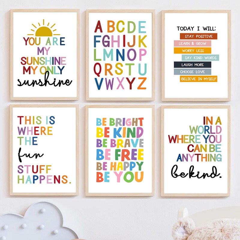 English Kids Education - Poster Pendidikan Bahasa Inggris Angka Alfabet