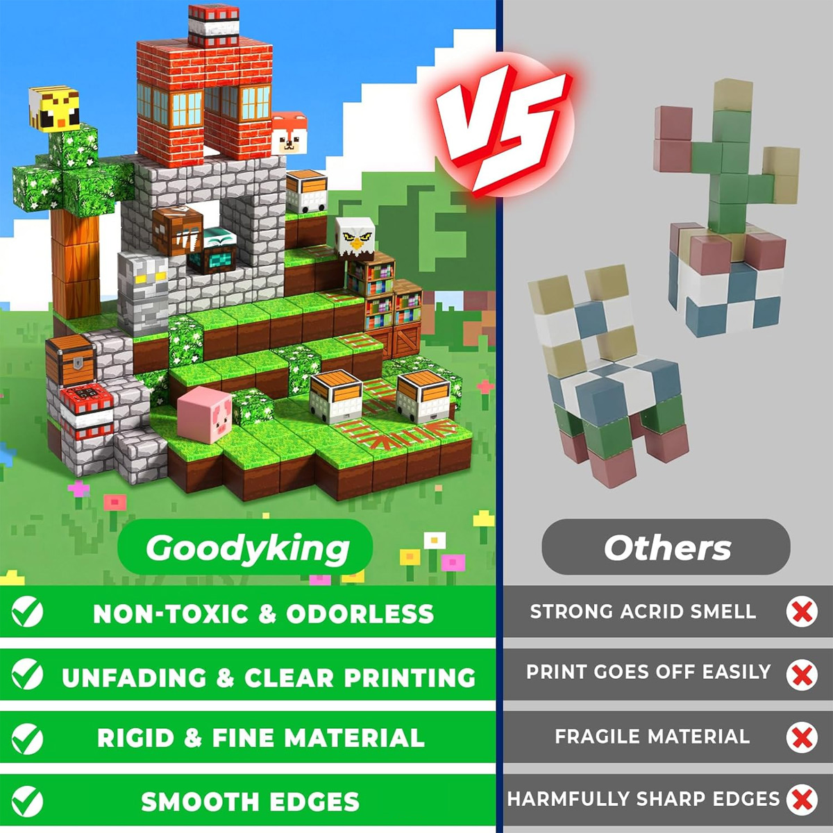 Mainan Bata Blok Bangunan Magn - Kids Education World ulasan dan harga