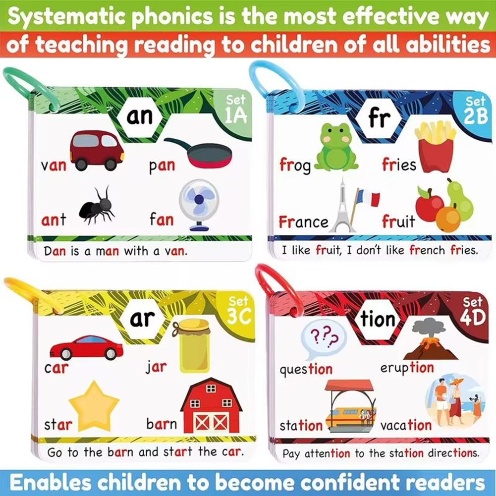 ROSQ Phonics Sight Words Kartu - Phonics Card Game ulasan dan harga