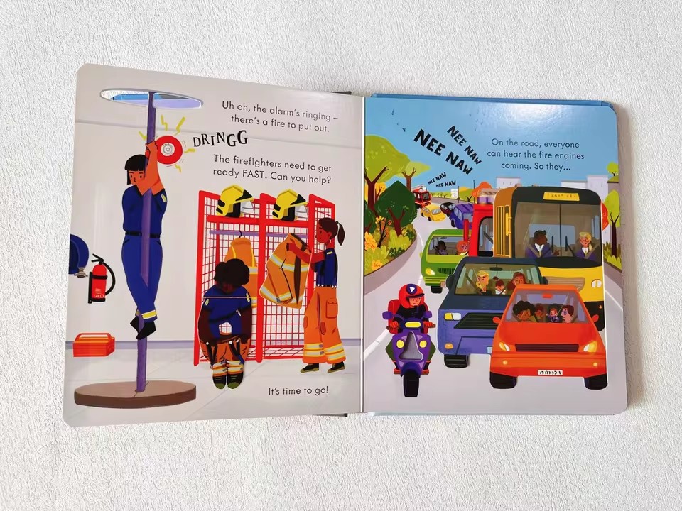 Usborne Peep Inside How A Fire - Kids Education Books ulasan dan harga