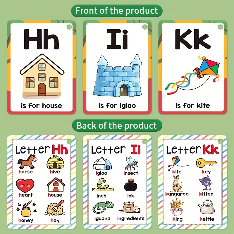 Kartu Flash Alfabet Phonics un - Phonics Card Game ulasan dan harga