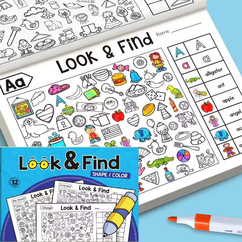 Buku Mewarnai Temukan dan Gamb - English Kids Education ulasan dan harga